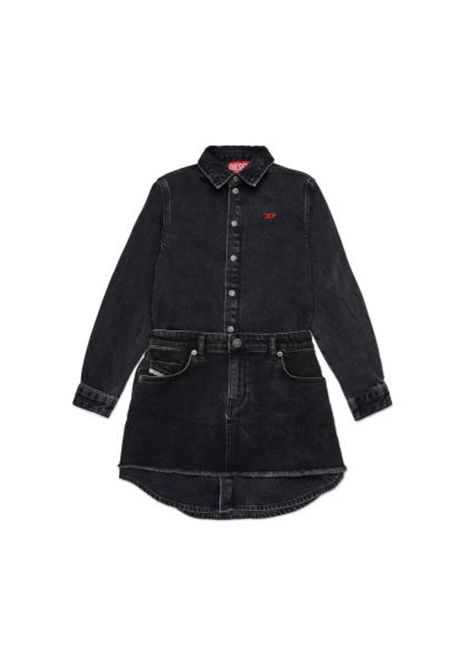 Abito in denim con logo DIESEL KIDS | J02350 KXBPTK900